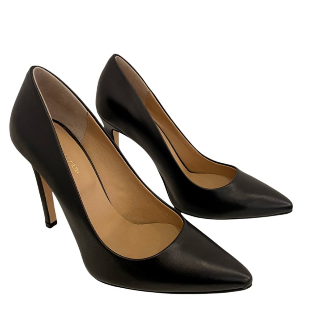 Andrea Carrano Black  Leather Pumps NWB